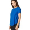 Beyond Yoga Featherweight Spacedye On The Down Low Yoga Tee Wayfinder Blue-Wave