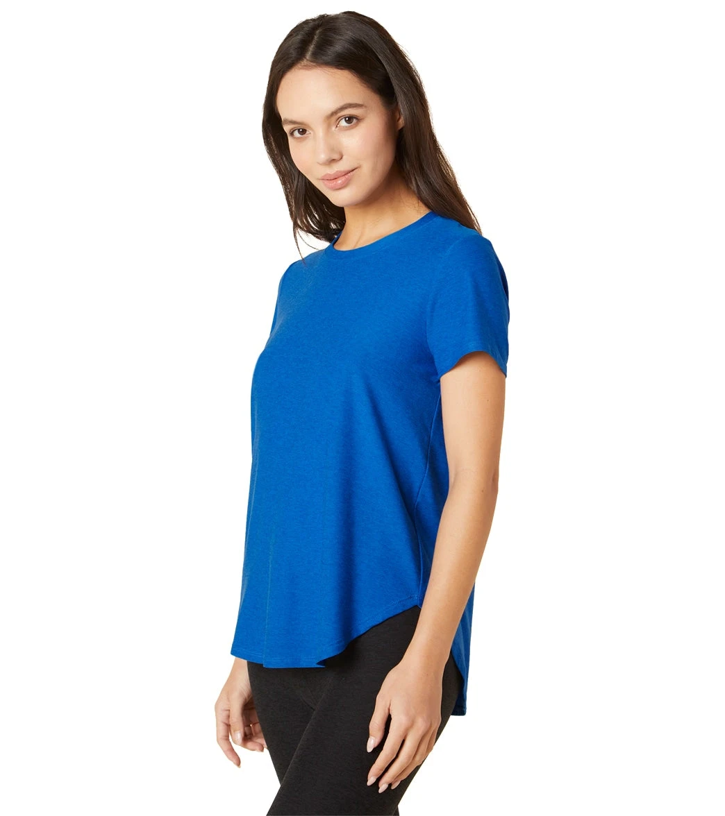 Beyond Yoga Featherweight Spacedye On The Down Low Yoga Tee Wayfinder Blue-Wave 3 Beyond Yoga Featherweight Spacedye On The Down Low Yoga Tee Wayfinder Blue-Wave