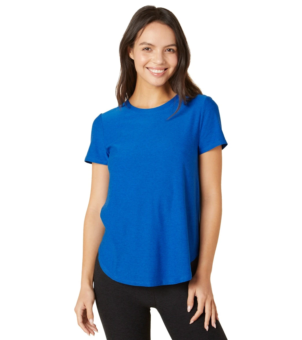 Beyond Yoga Featherweight Spacedye On The Down Low Yoga Tee Wayfinder Blue-Wave 7 Beyond Yoga Featherweight Spacedye On The Down Low Yoga Tee Wayfinder Blue-Wave - Image 5
