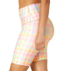 Beyond Yoga High Waisted Biker Short -Pranty Yoga Shop 6688793624619 pastelgingham 5a