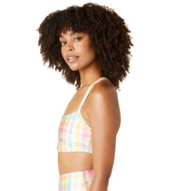 Beyond Yoga T-Back Luxe Bra -Pranty Yoga Shop 6688793821227 pastelgingham 5a