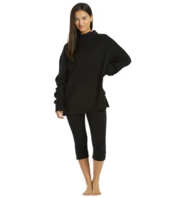 Varley Arcola Sweatshirt Black -Pranty Yoga Shop 6707201572907 black 4a