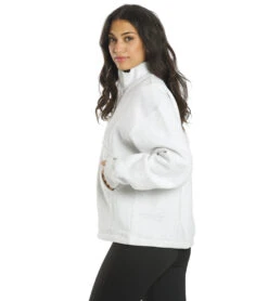 All Fenix Coco Zip Sweater -Pranty Yoga Shop 6710801596459 whitemarle 3a