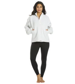 All Fenix Coco Zip Sweater -Pranty Yoga Shop 6710801596459 whitemarle 4a