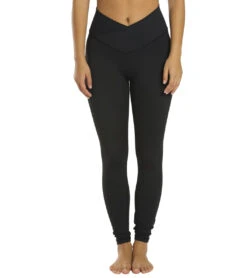 All Fenix Luna V-Waist 7/8 Yoga Leggings Black -Pranty Yoga Shop 6710805200939 black
