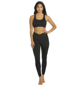 All Fenix Luna V-Waist 7/8 Yoga Leggings Black -Pranty Yoga Shop 6710805200939 black 4a