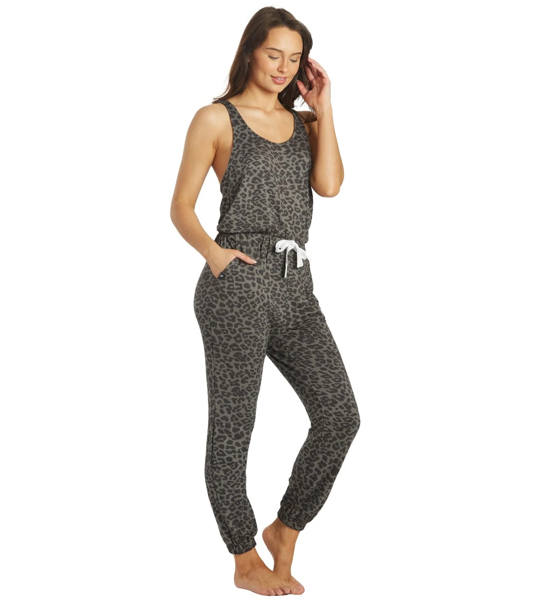Glyder Leisure Jumpsuit Black Tonal Leopard 3 Glyder Leisure Jumpsuit Black Tonal Leopard