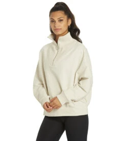 Varley Miller Sweatshirt 12 Varley Miller Sweatshirt -Pranty Yoga Shop 6756035985451 ivorymarl 5a