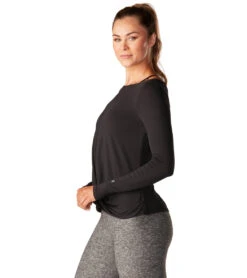 Tavi Synergy Long Sleeve -Pranty Yoga Shop 6763599331371 ebony 2a