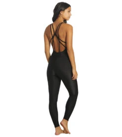 Onzie Warrior Leotard Black Rib -Pranty Yoga Shop 6765704052779 blackrib 3a