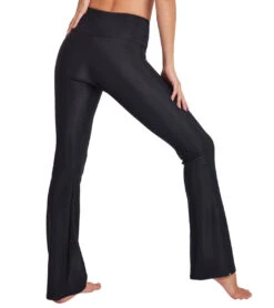 Onzie Rib Studio Flare Leg Pant -Pranty Yoga Shop 6765709197355 blackrib 3a