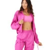 Onzie Parachute Jacket -Pranty Yoga Shop 6765711556651 raspberry 1a