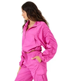 Onzie Parachute Jacket -Pranty Yoga Shop 6765711556651 raspberry 2a