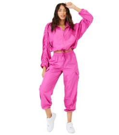 Onzie Parachute Jacket -Pranty Yoga Shop 6765711556651 raspberry 3a