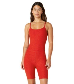 Beyond Yoga Spacedye Get In Gear Biker Jumpsuit Red Hot-Siren -Pranty Yoga Shop 6779753332779 redhotsiren