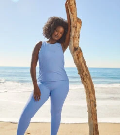 Beyond Yoga Featherweight Spacedye Rebalance Tank Fresh Coral Heather -Pranty Yoga Shop 6779853406251 freshcoralheather 5a