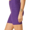 Beyond Yoga Spacedye Keep Pace Biker Shorts Purple Dahlia Heather