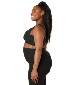 Beyond Yoga Spacedye Criss Crossover Maternity Nursing Bra Darkest Night -Pranty Yoga Shop 6780526559275 darkestnight 4a