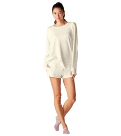 Tavi Cozy Sweatshirt Sand Stone -Pranty Yoga Shop 6787533242411 sandstone 3a