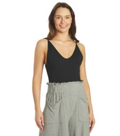 Free People Rosie Duo Bodysuit -Pranty Yoga Shop 6799964110891 black 6a