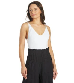 Free People Rosie Duo Bodysuit White -Pranty Yoga Shop 6799964307499 white 6a 1