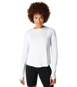 Sweaty Betty Haste Run Long Sleeve Top -Pranty Yoga Shop 6809568313387 white 1a
