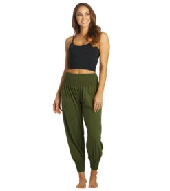 Yak & Yeti Indian Harem Joggers Green -Pranty Yoga Shop 6823743881259 green 4a