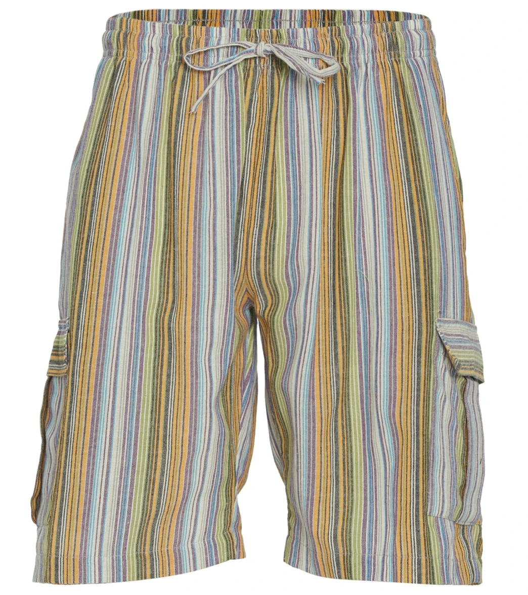 Yak & Yeti Men's Striped Shorts With Pockets 7 Yak & Yeti Men's Striped Shorts With Pockets - Image 5