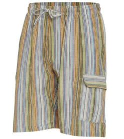 Yak & Yeti Men's Striped Shorts With Pockets 19 Yak & Yeti Men's Striped Shorts With Pockets -Pranty Yoga Shop 6823870234667 natural 2a