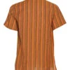 Yak & Yeti Men's Striped Short Sleeve Kurta Mustard -Pranty Yoga Shop 6823870758955 mustard 2a