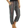 Yak & Yeti Striped Bohemian Harem Pants Maroon Multi 2 Yak & Yeti Striped Bohemian Harem Pants Maroon Multi -Pranty Yoga Shop 6823871741995 maroonmulti 2a