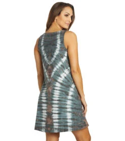 Yak & Yeti Tie Dye Boho Dress 16 Yak & Yeti Tie Dye Boho Dress -Pranty Yoga Shop 6823872495659 grey 3a