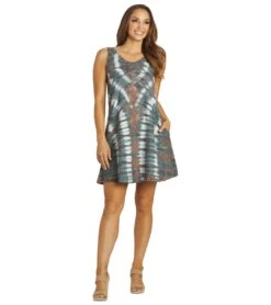 Yak & Yeti Tie Dye Boho Dress 17 Yak & Yeti Tie Dye Boho Dress -Pranty Yoga Shop 6823872495659 grey 4a