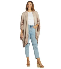 Yak & Yeti Boho Ombre Tie Dye Kimono Wrap Chocolate/Mocha 11 Yak & Yeti Boho Ombre Tie Dye Kimono Wrap Chocolate/Mocha -Pranty Yoga Shop 6823873183787 chocolatemocha