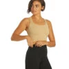 Spiritual Gangster Athena Heather Seamless Crop Top Heather Biscotti -Pranty Yoga Shop 6824882208811 heatherbiscotti 2a