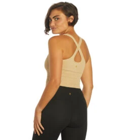 Spiritual Gangster Athena Heather Seamless Crop Top Heather Biscotti -Pranty Yoga Shop 6824882208811 heatherbiscotti 3a
