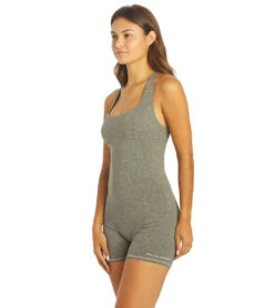 Spiritual Gangster Flaunt Bodysuit Tech Heather -Pranty Yoga Shop 6826523754539 heathergrey 5a