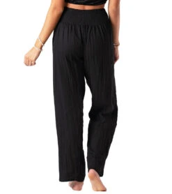 Lotus And Luna Solid Wide Leg Pant Black 8 Lotus And Luna Solid Wide Leg Pant Black -Pranty Yoga Shop 6837939306539 black 3a