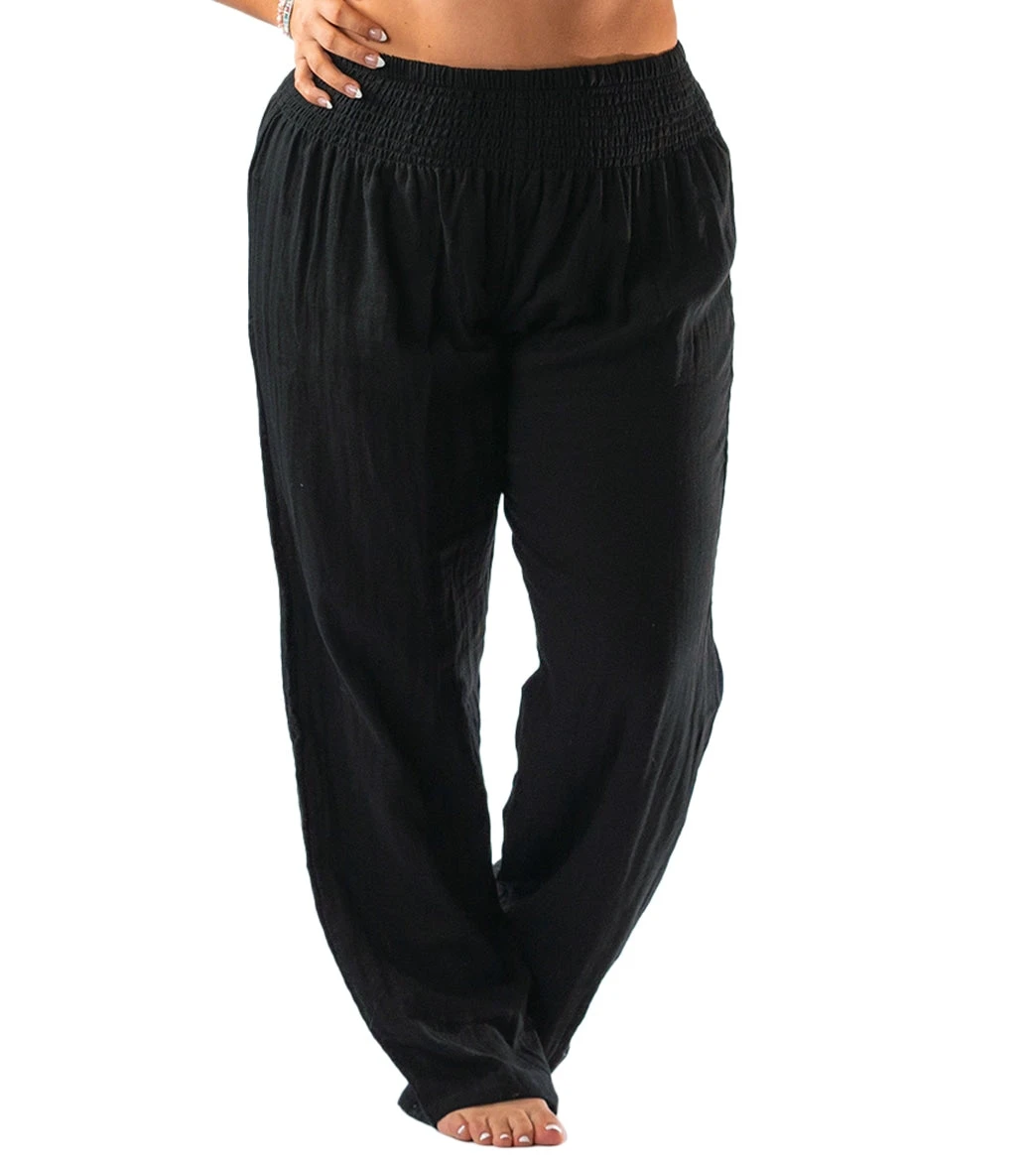 Lotus And Luna Solid Wide Leg Pant Black 6 Lotus And Luna Solid Wide Leg Pant Black - Image 4