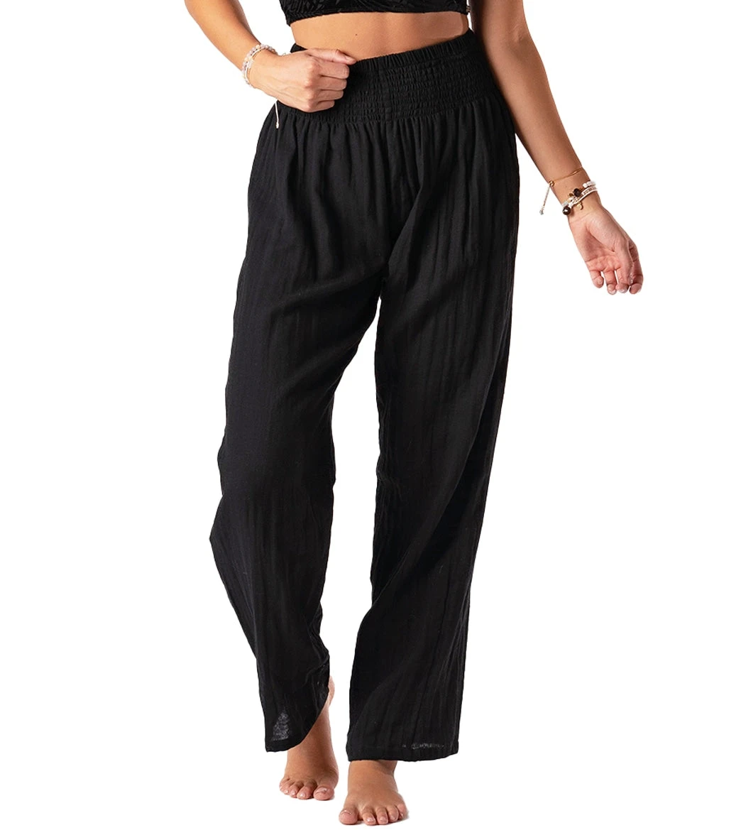 Lotus And Luna Solid Wide Leg Pant Black 7 Lotus And Luna Solid Wide Leg Pant Black - Image 5