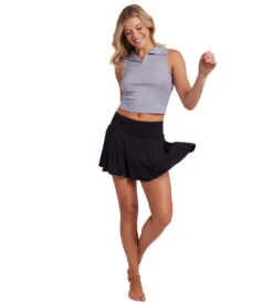 Onzie Tennis Pleated Skirt Black 8 Onzie Tennis Pleated Skirt Black -Pranty Yoga Shop 6841133858859 black 4a 1
