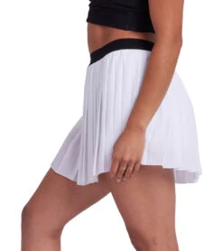 Onzie Tennis Pleated Skirt -Pranty Yoga Shop 6841133891627 white 2a