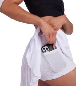 Onzie Tennis Pleated Skirt White 10 Onzie Tennis Pleated Skirt White -Pranty Yoga Shop 6841133891627 white 5a 1