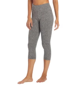 Zobha Easy Melange Capri 18 Zobha Easy Melange Capri -Pranty Yoga Shop 6842860470315 heatherblack 5a