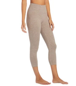 Zobha Easy Melange Capri 21 Zobha Easy Melange Capri -Pranty Yoga Shop 6842860535851 heathercinder 2a