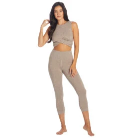 Zobha Easy Melange Capri 23 Zobha Easy Melange Capri -Pranty Yoga Shop 6842860535851 heathercinder 4a