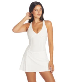 Free People Drop Shot Shortskie White -Pranty Yoga Shop 6846726570027 white