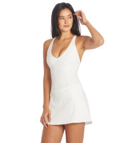 Free People Drop Shot Shortskie White -Pranty Yoga Shop 6846726570027 white 4a