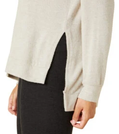 Beyond Yoga Long Weekend Pullover Oatmeal -Pranty Yoga Shop 6852036460587 oatmeal 5a