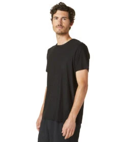 Beyond Yoga Always Beyond Crew Tee -Pranty Yoga Shop 6852271112235 darkestnight 2a